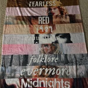 New Taylor Swift Brown and Red Album Collage